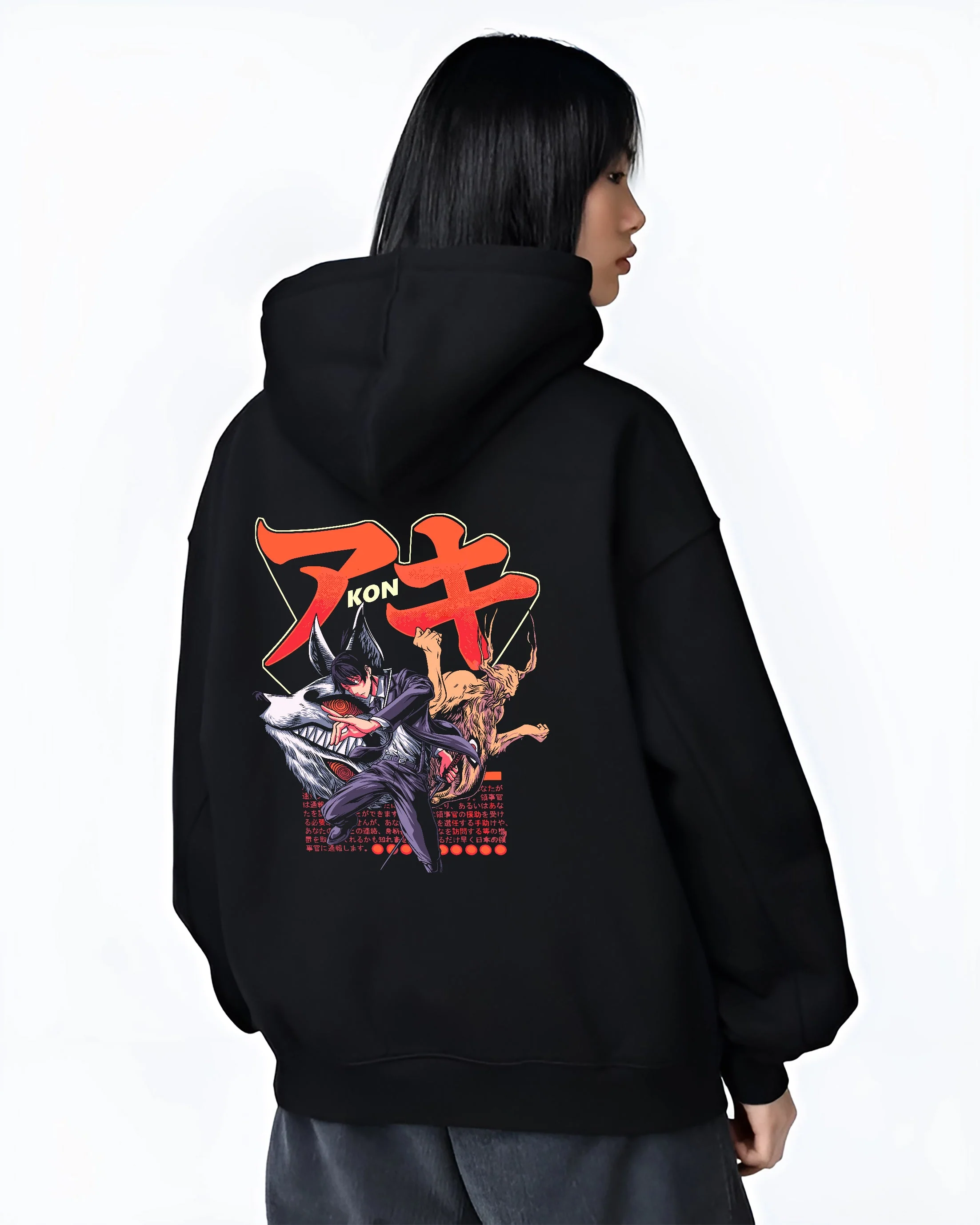 Aki Hayakawa Chainsaw Man Fox & Future Devil Hoodie - Image 3