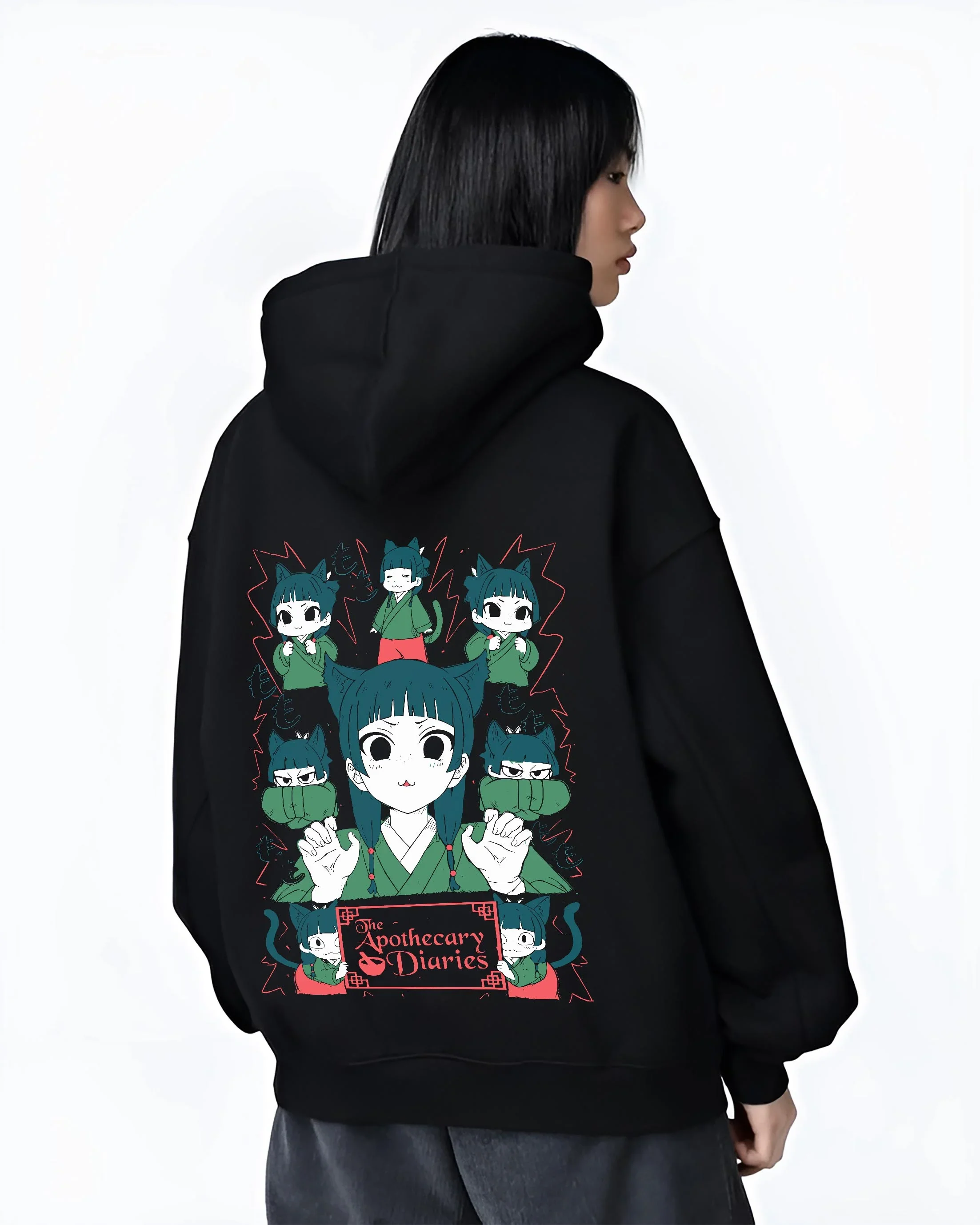 Apothecary Diaries Hoodie Maomao Green Poison Dolls - Image 3