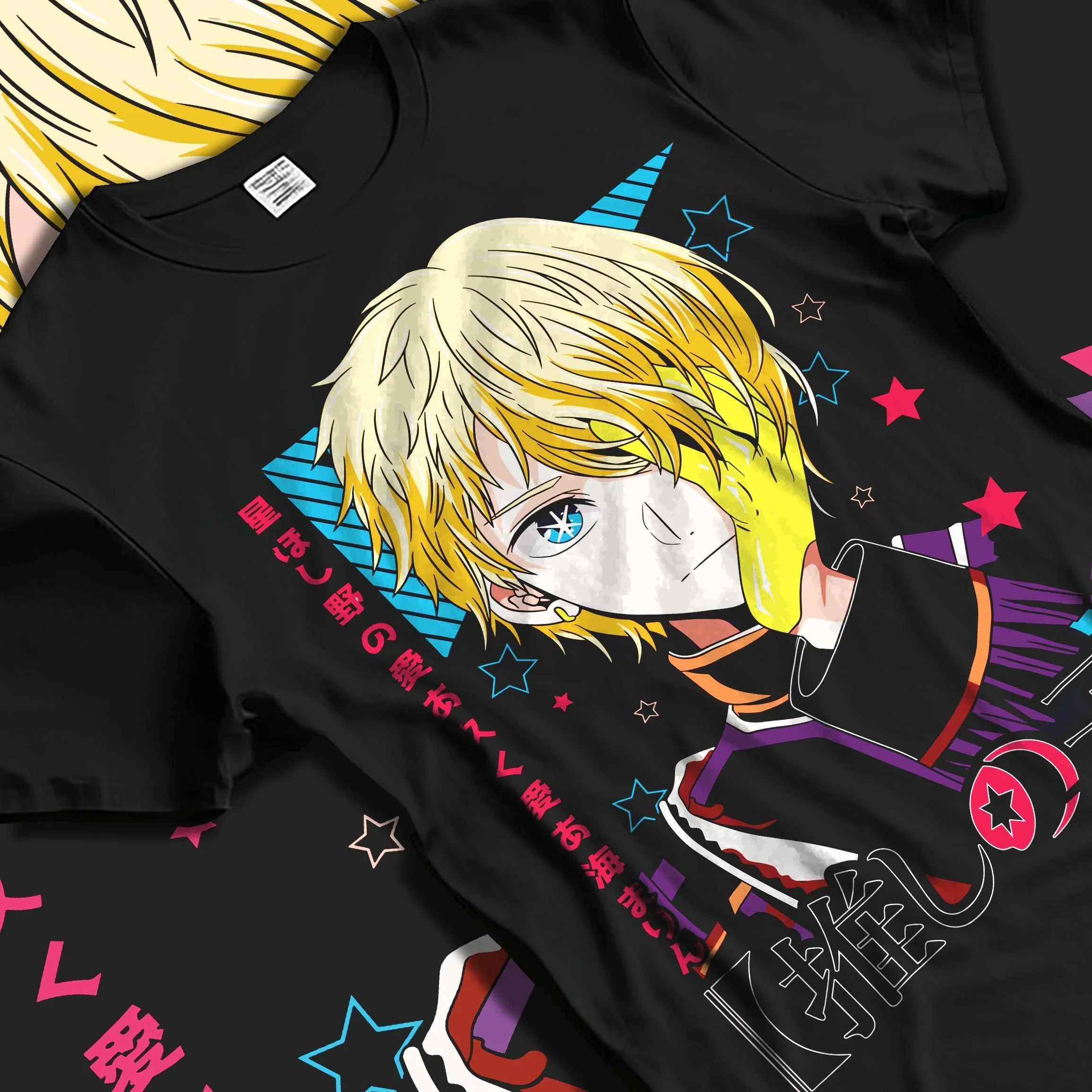 Aqua Hoodie Oshi no Ko Manga Star Idol Eye Portrait - Image 5