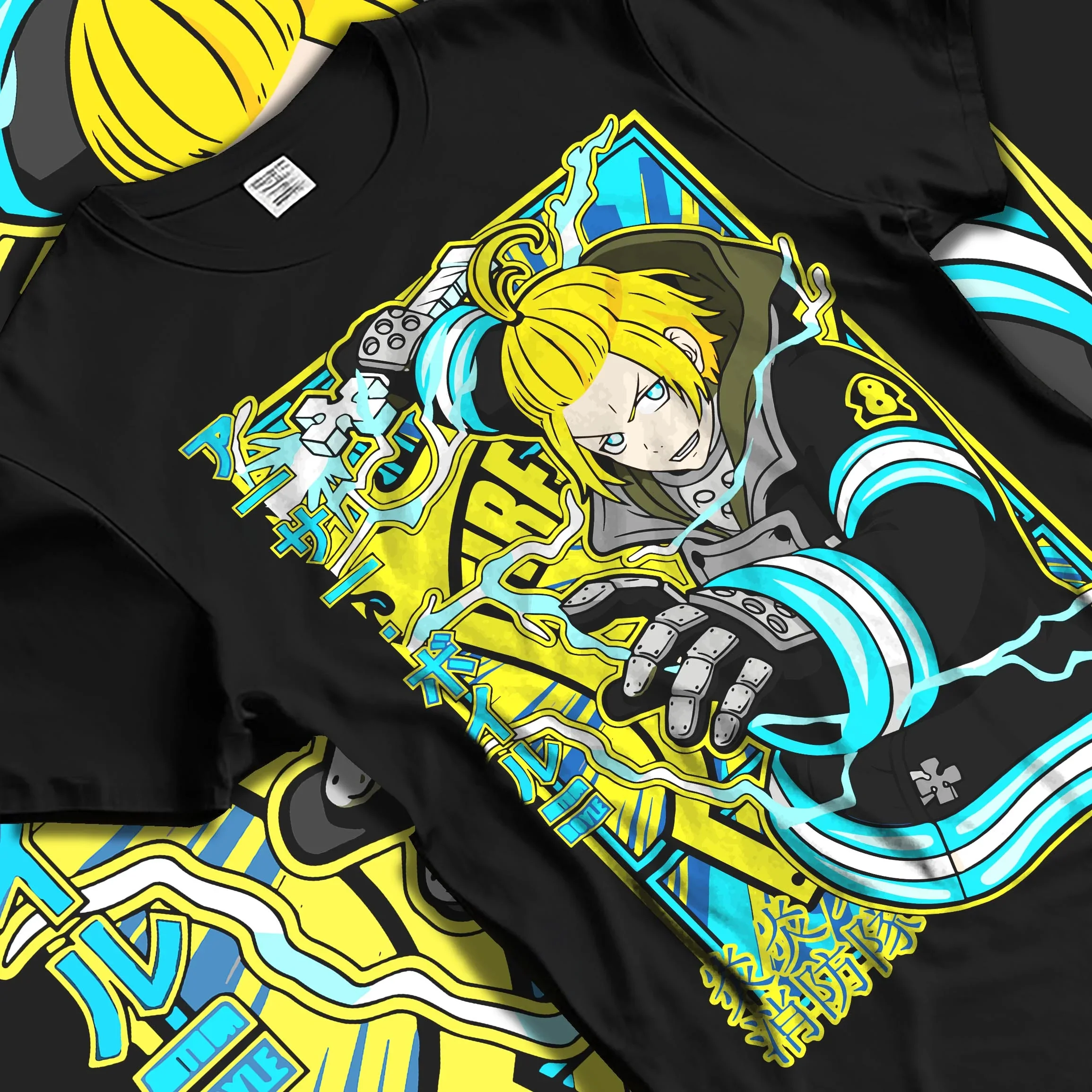 Arthur Boyle Hoodie Fire Force Plasma Blade Ignition - Image 5