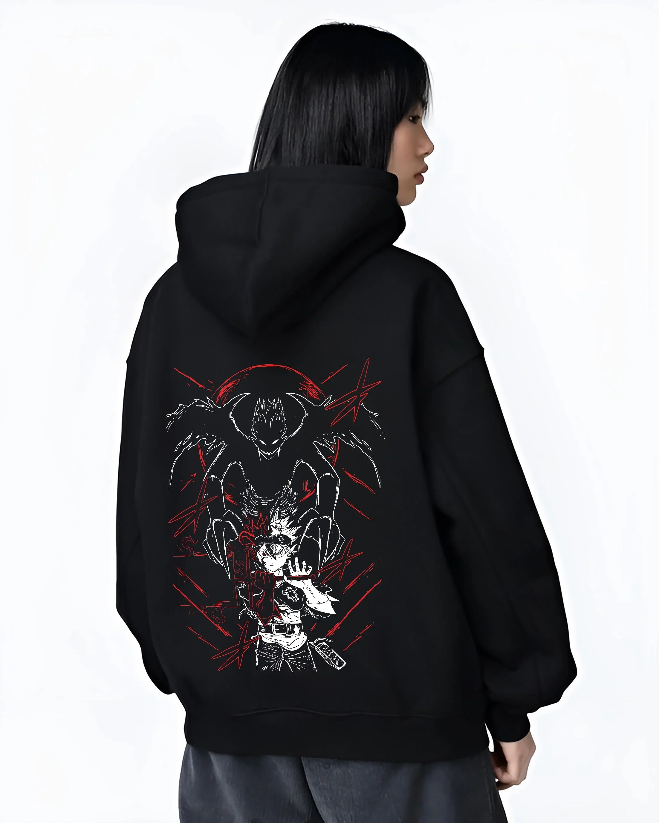 Asta and Friends Hoodie Black Clover Squad United - Image 3