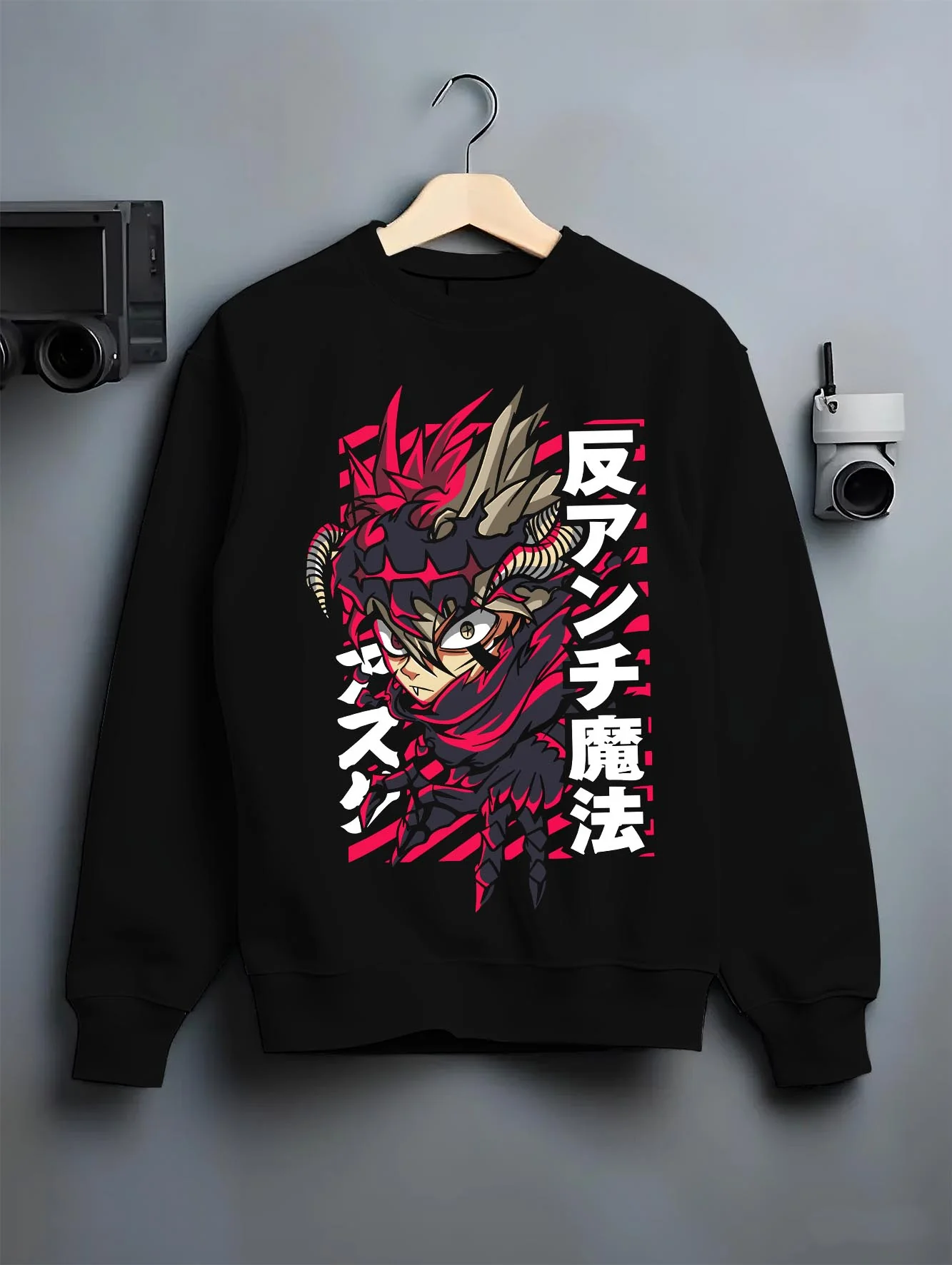 Asta Demon Horns Black Clover Anime Streetwear Hoodie - Image 6
