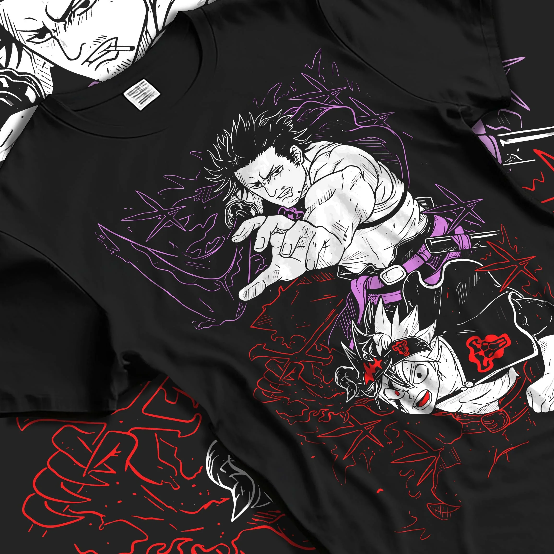 Asta Dark Grimoire Hoodie Black Clover Inferno Power - Image 5