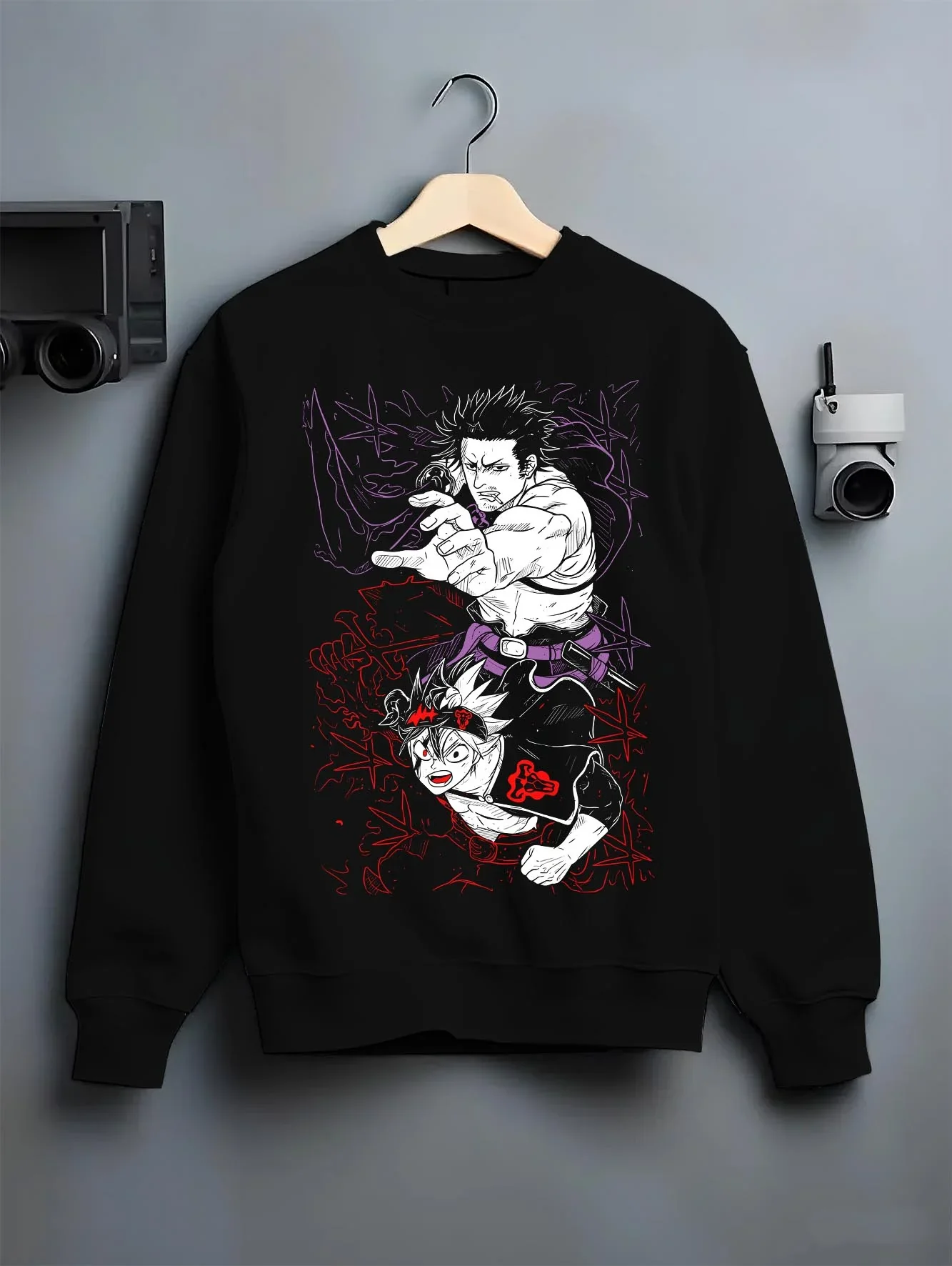 Asta Dark Grimoire Hoodie Black Clover Inferno Power - Image 6