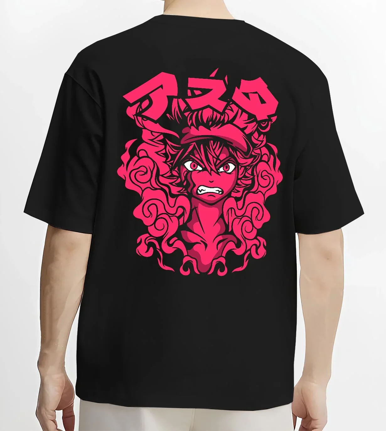 Asta Demon Rage Hoodie Black Clover Red Eyes Power - Image 4