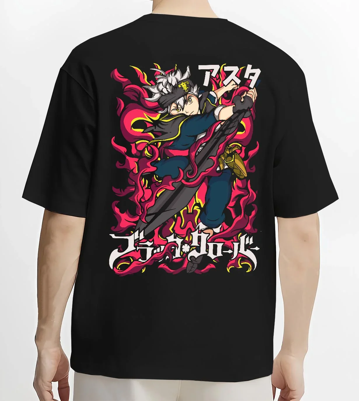 Asta Black Clover Hoodie Magic Sword Red Blade Stance - Image 4