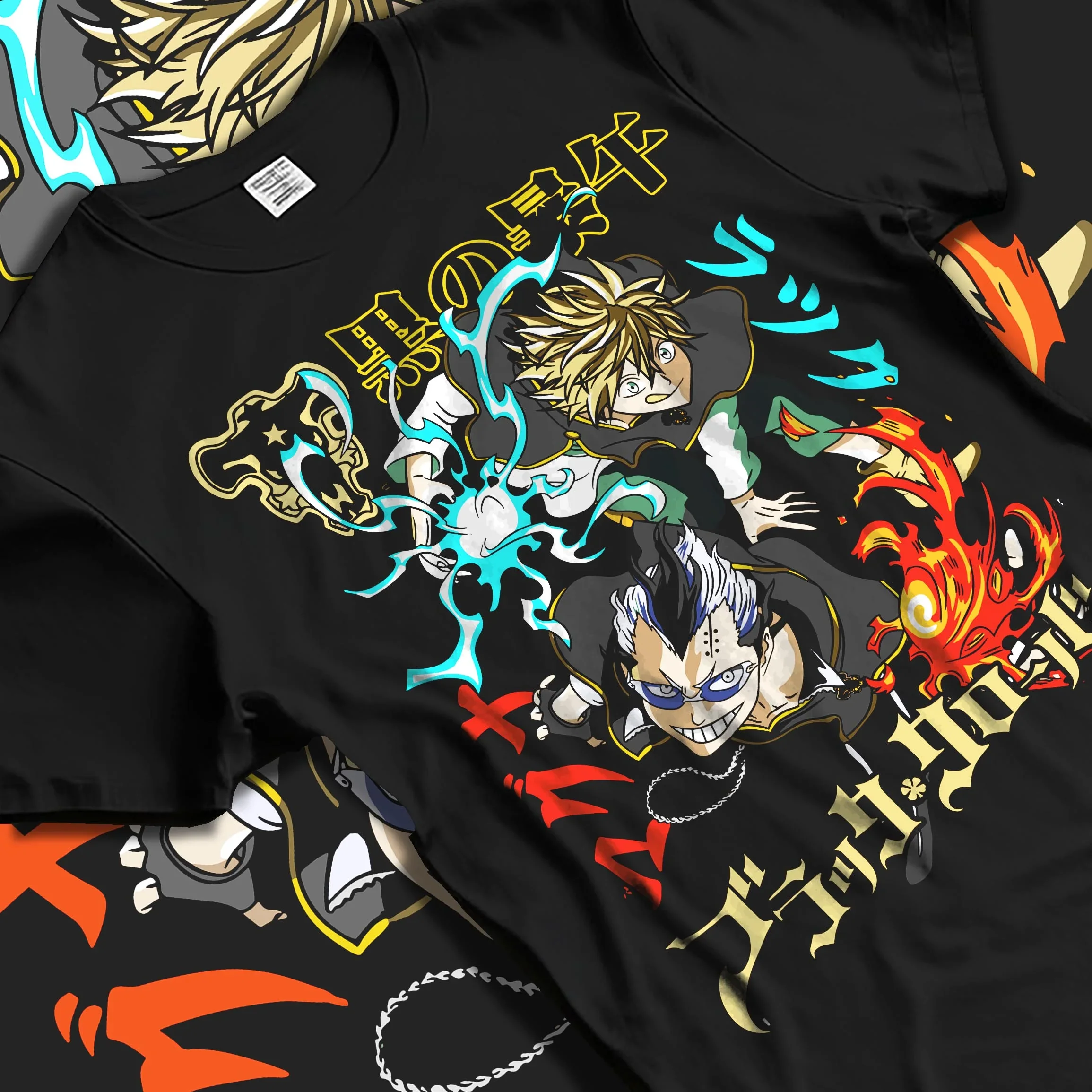 Asta Nacht Hoodie Black Clover Devil Contract Flames - Image 5