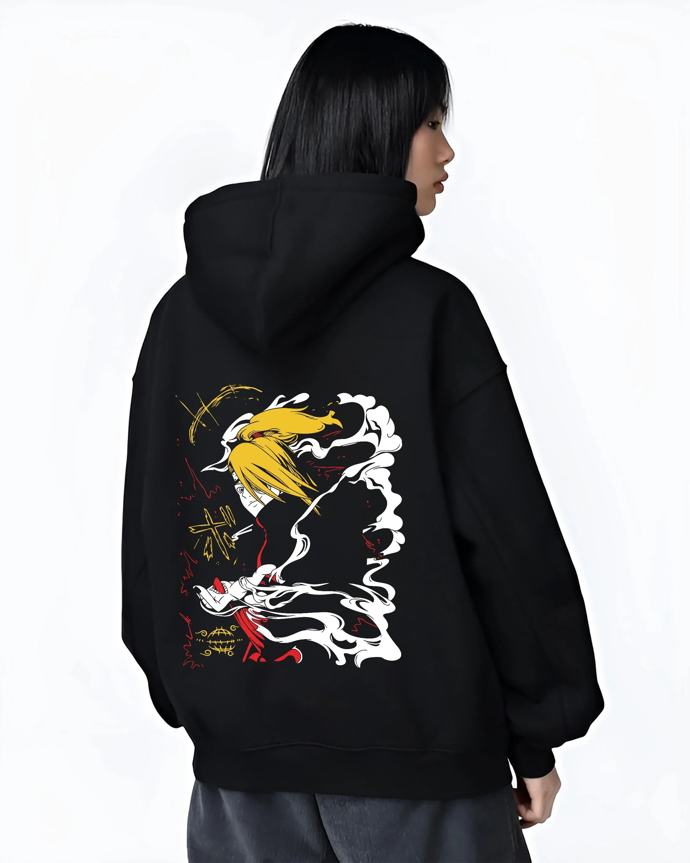 Bleach Hoodie Ichigo Hollow Mask Retro Anime Poster - Image 3