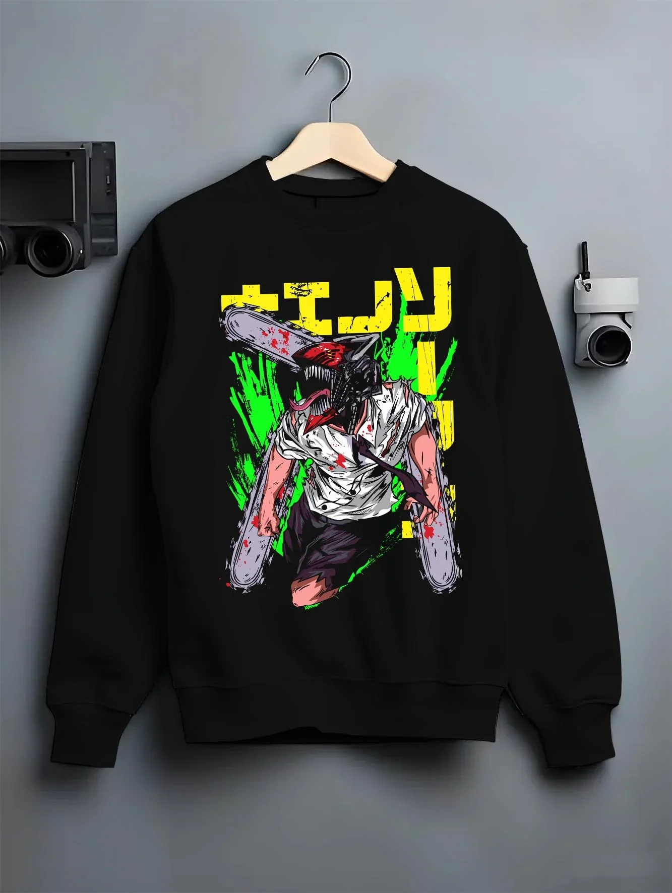 Chainsaw Man Hoodie Denji Devil Hunter Green Slash - Image 6