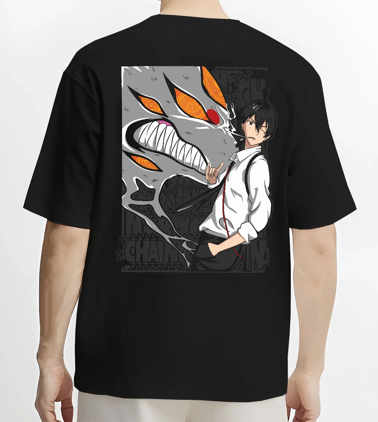 Chainsaw Man Hoodie Denji Devil Hunter Chainsaw Blades - Image 4