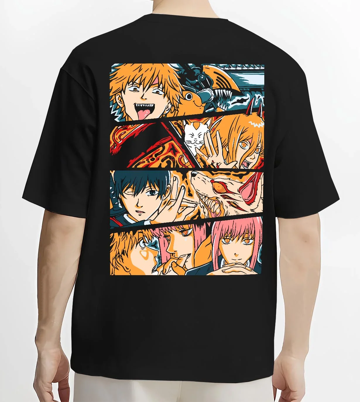 Chainsaw Man Hoodie Power and Denji Squad Scene - Image 4