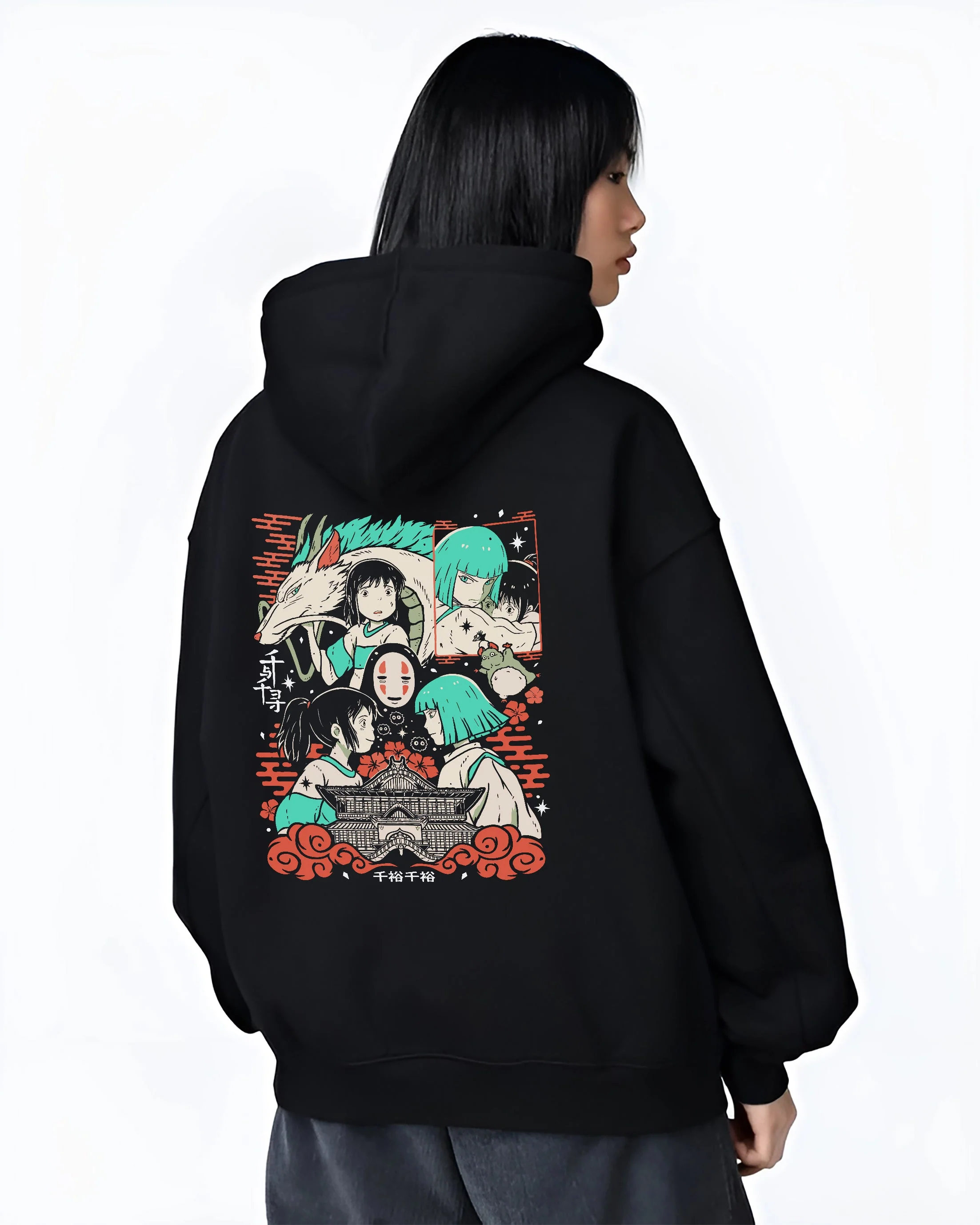 Chihiro & Haku Studio Ghibli Spirited Away Anime Hoodie - Image 3