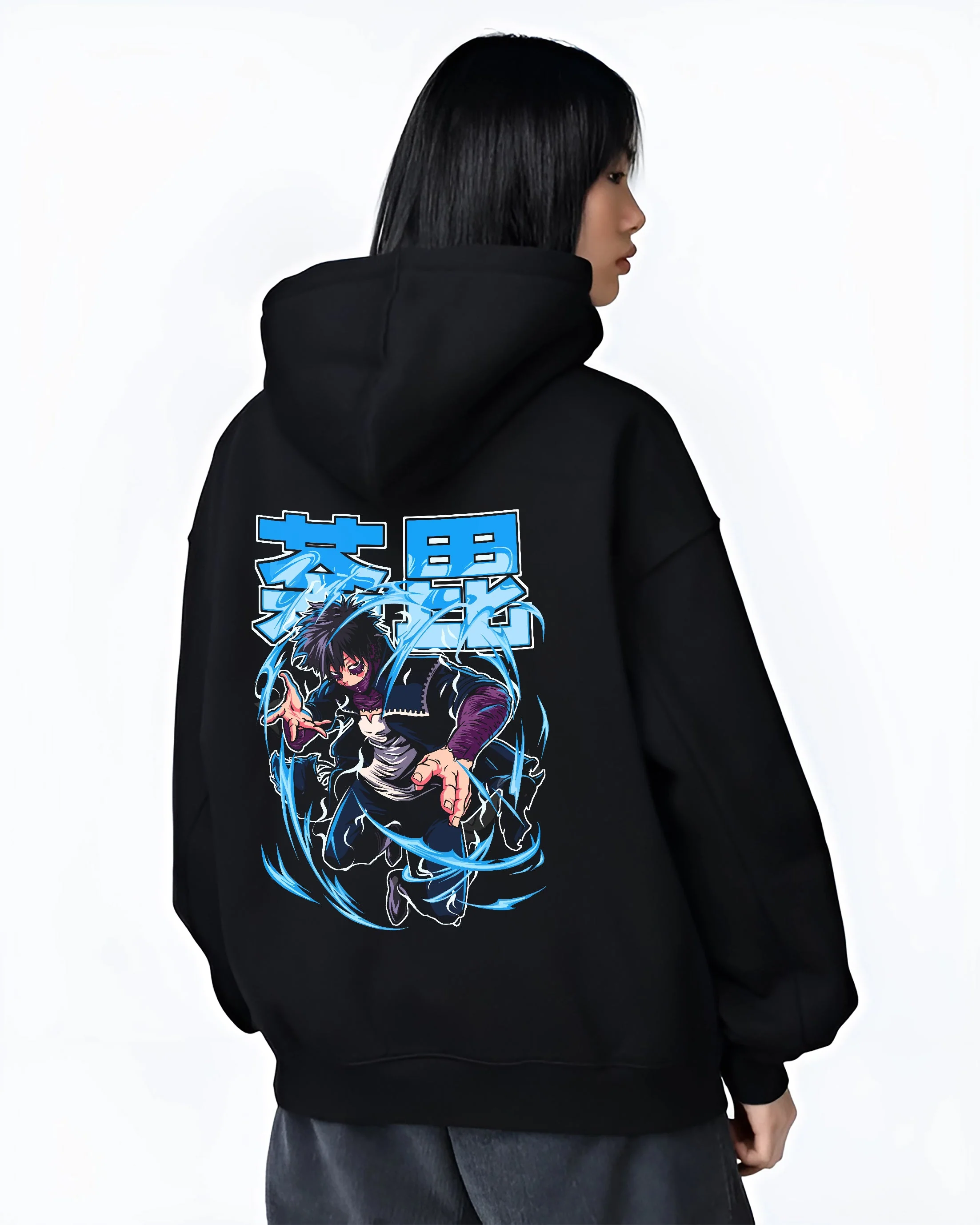 Dabi My Hero Academia Anime Blue Flame Villain Hoodie - Image 3