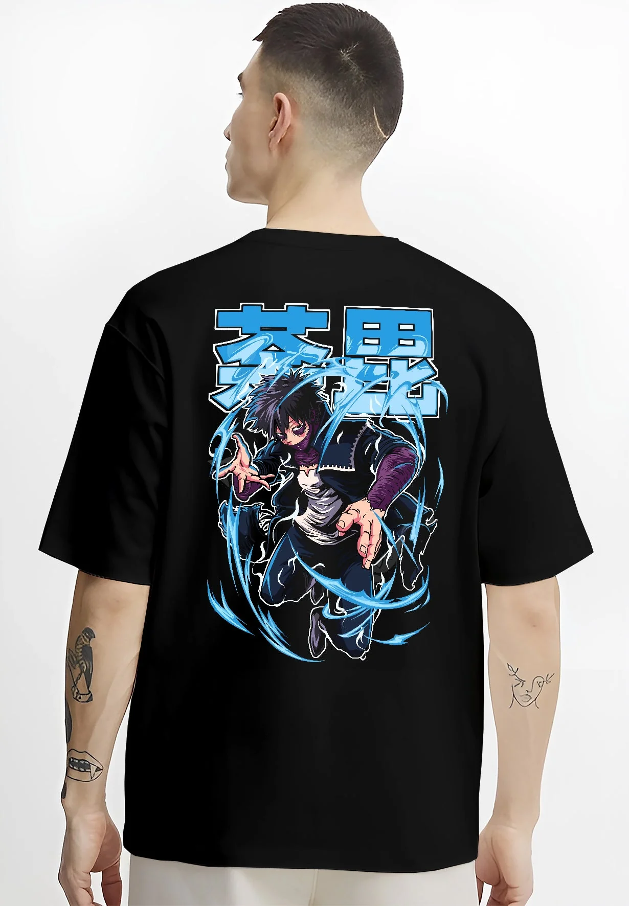 Dabi My Hero Academia Anime Blue Flame Villain Hoodie - Image 4