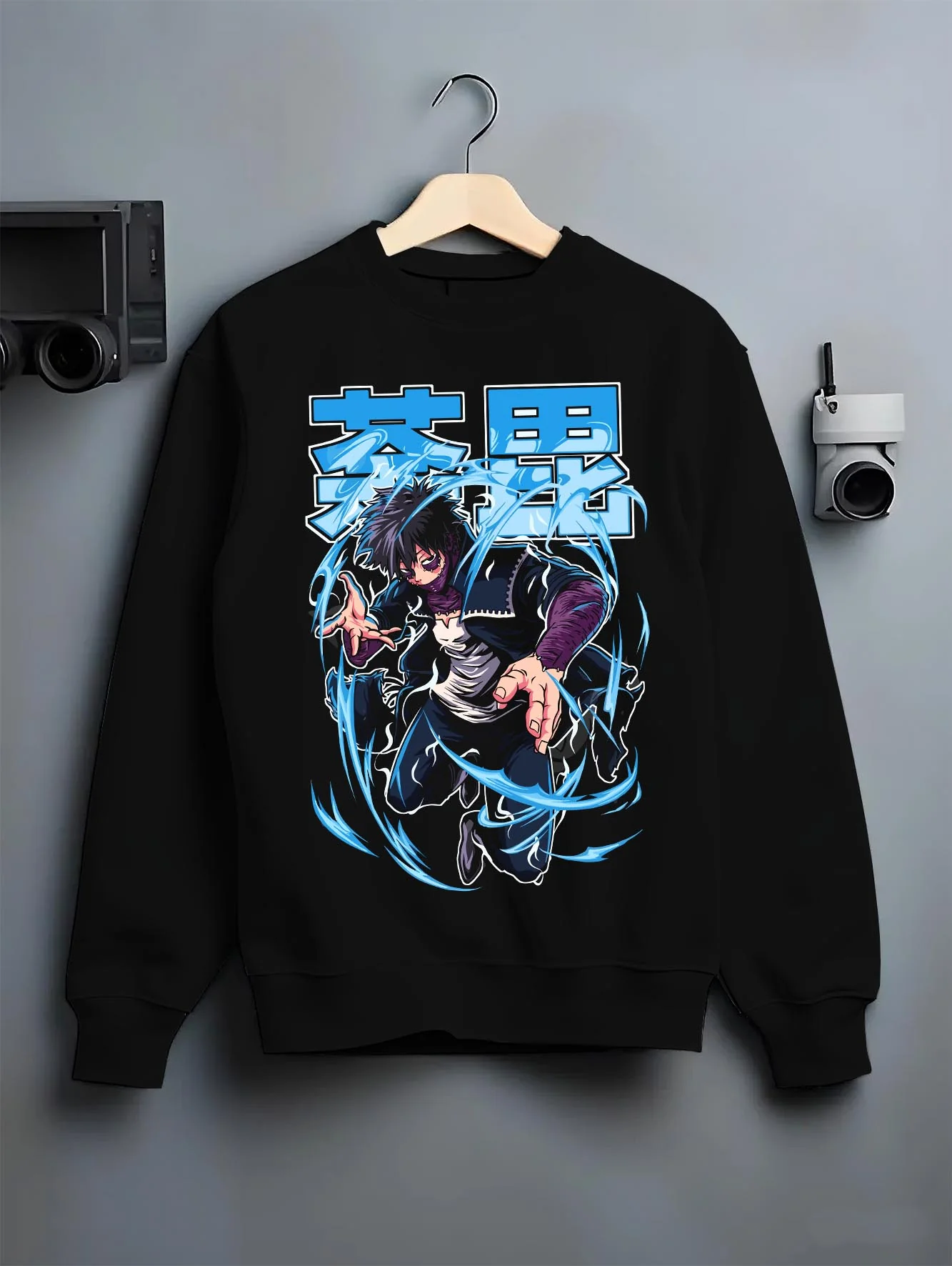 Dabi My Hero Academia Anime Blue Flame Villain Hoodie - Image 6