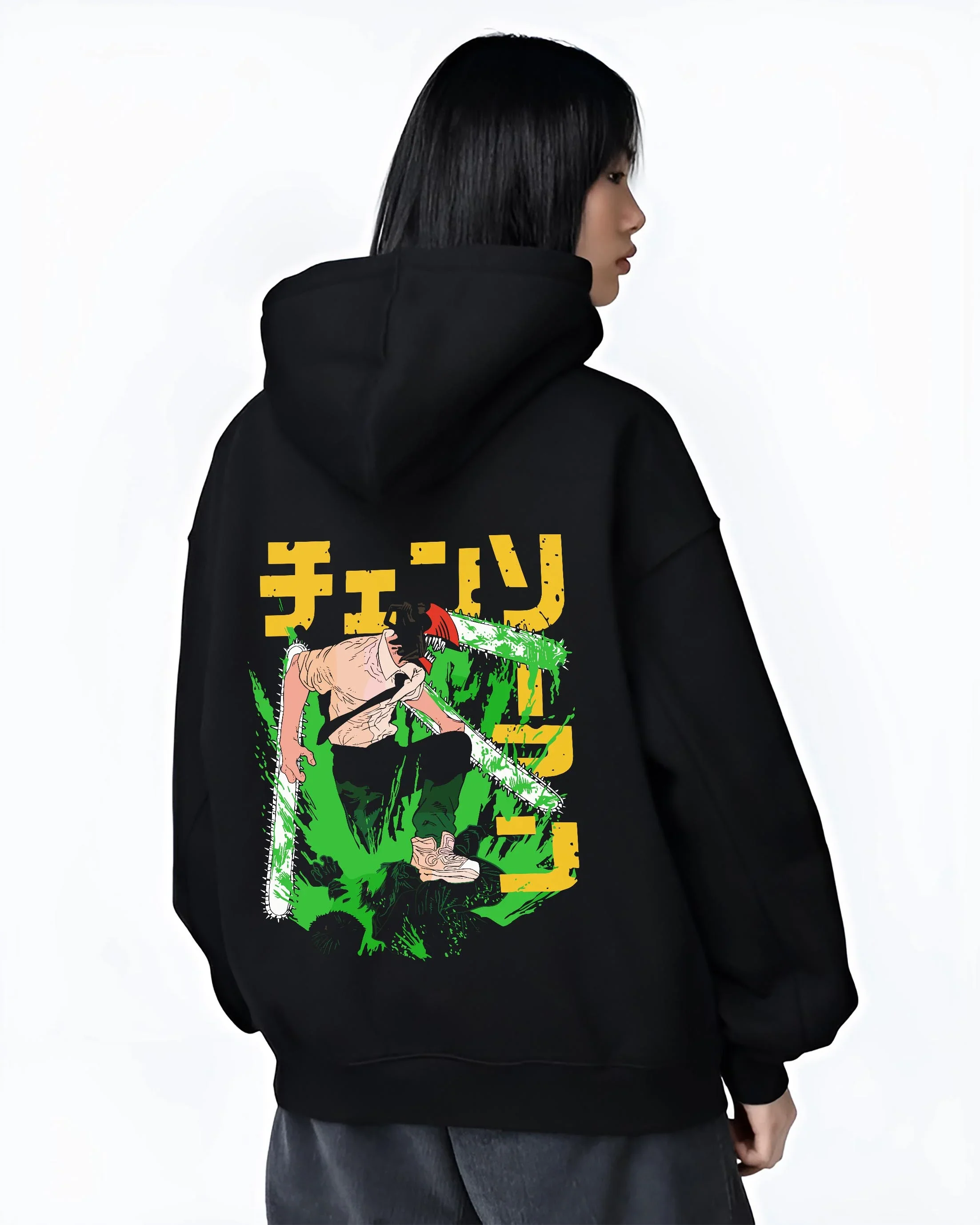 Denji Chainsaw Man Hoodie Devil Hunter Fierce Strike - Image 3