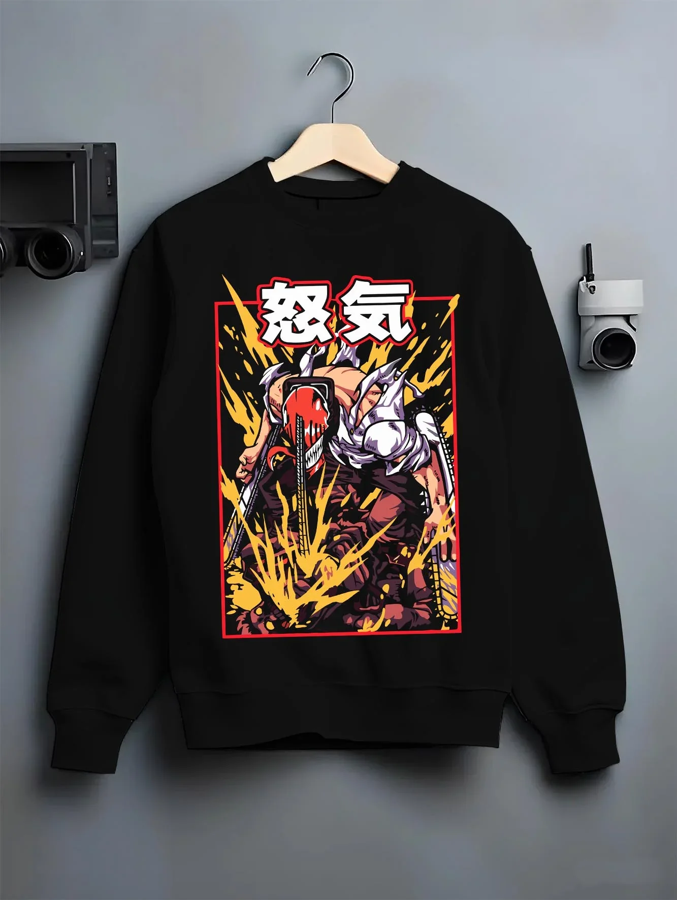 Chainsaw Man Hoodie Denji Devil Hunter Rage Flames - Image 6