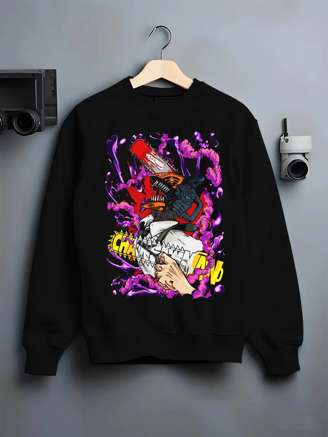 Chainsaw Man Hoodie Denji Devil Hunter Red Chains - Image 6