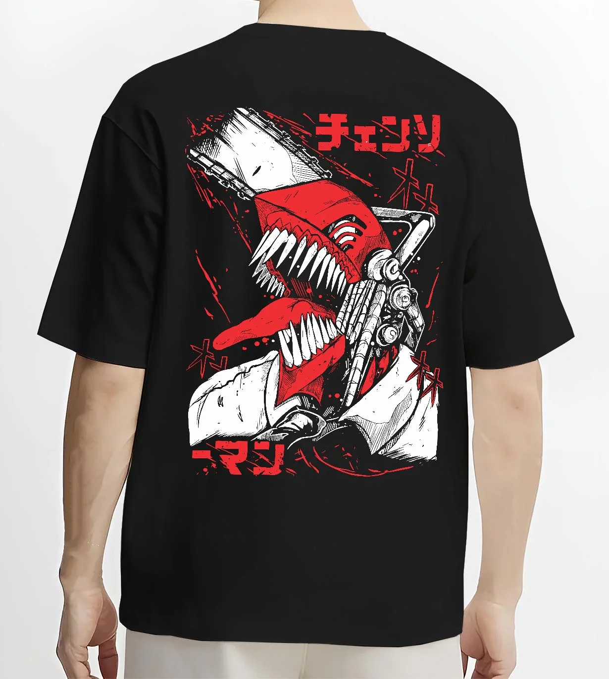 Chainsaw Man Hoodie Denji Devil Hunter Red Panel - Image 4