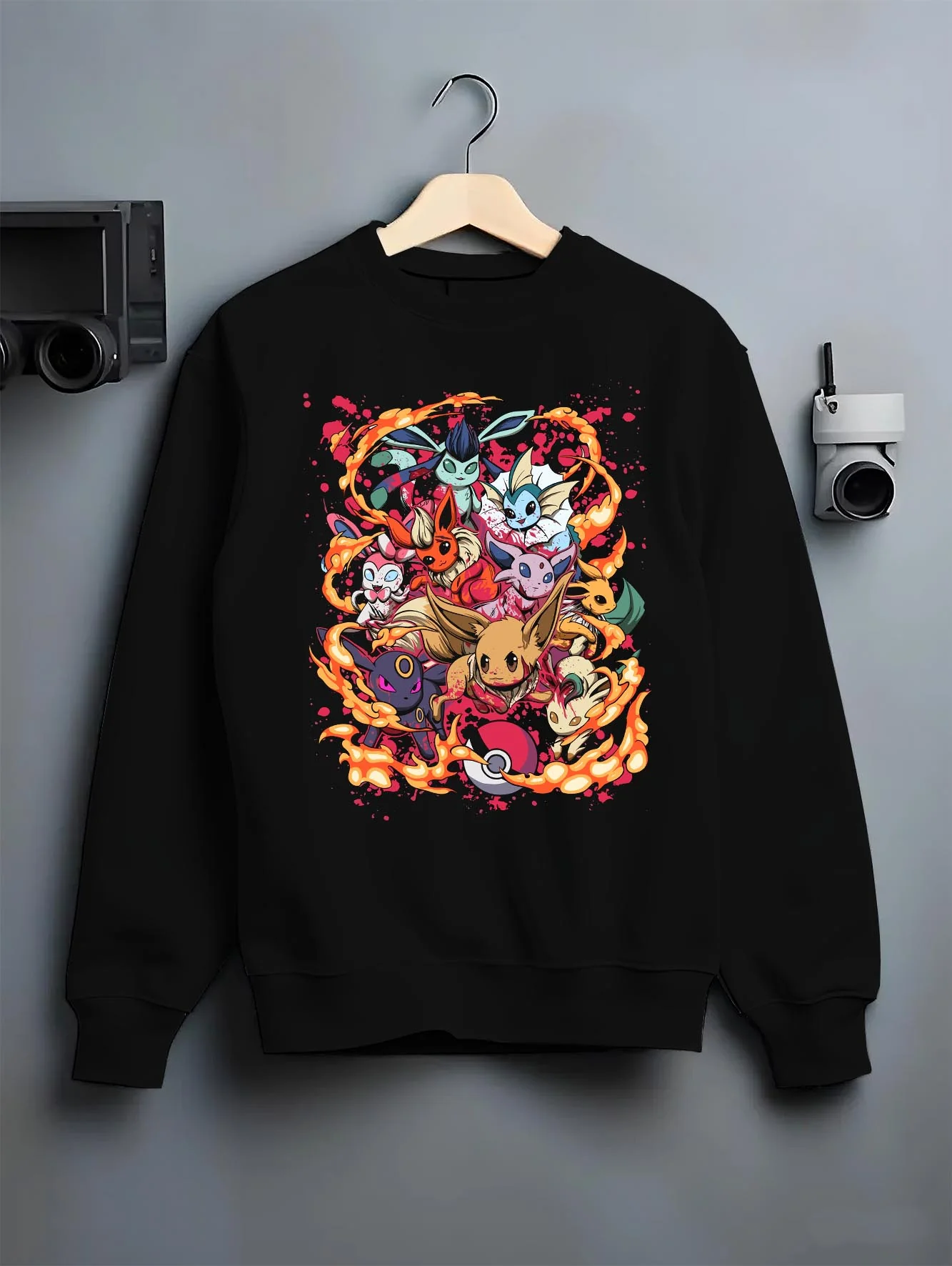 Eevee & Eeveelutions Pokémon Graphic Streetwear Hoodie - Image 6