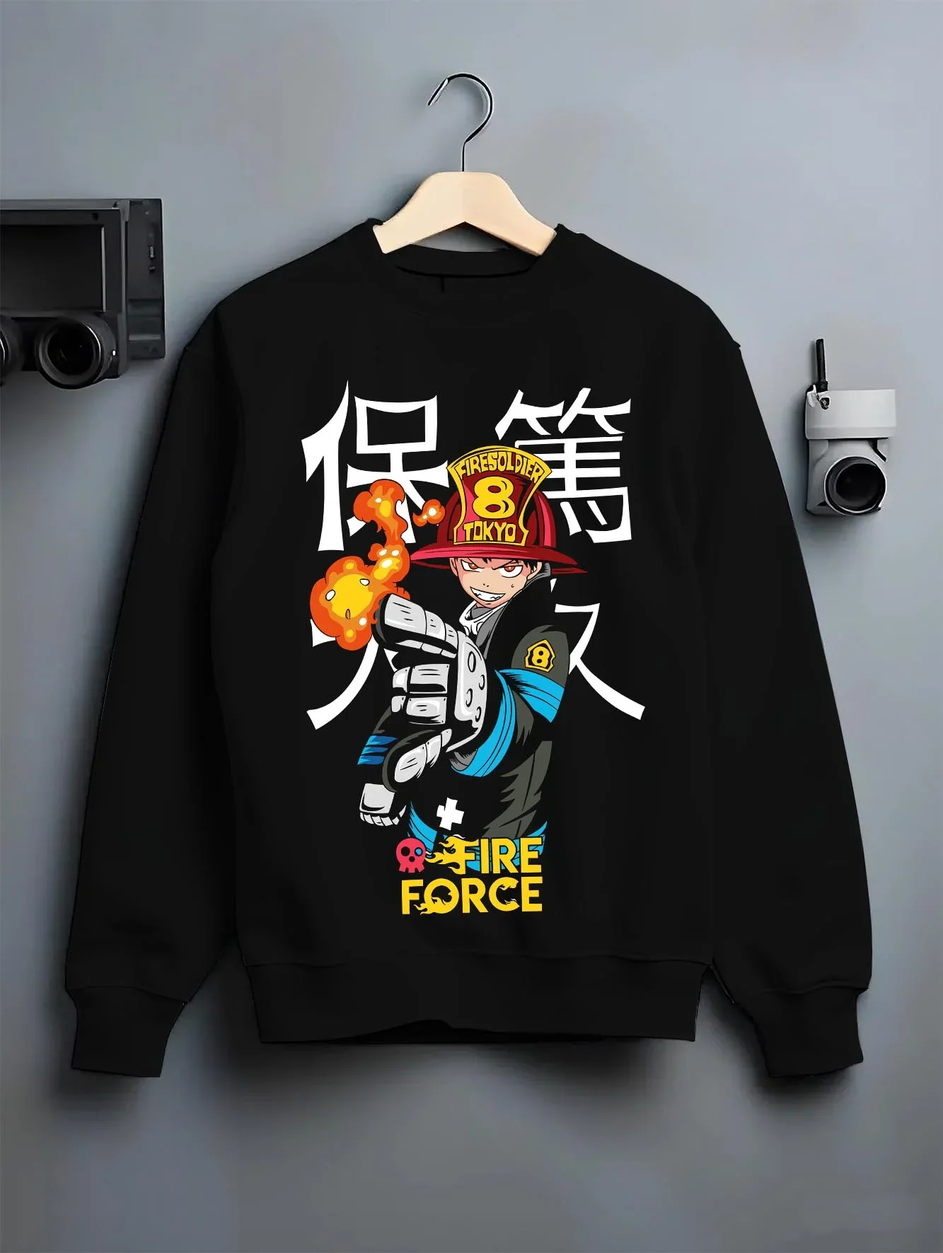 Fire Force Hoodie Shinra Kusakabe Fire Blast Stance - Image 6