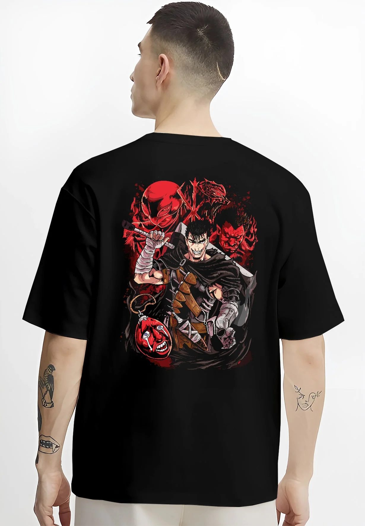 Guts & Zodd Berserk Eclipse Battle Premium Anime Hoodie - Image 4