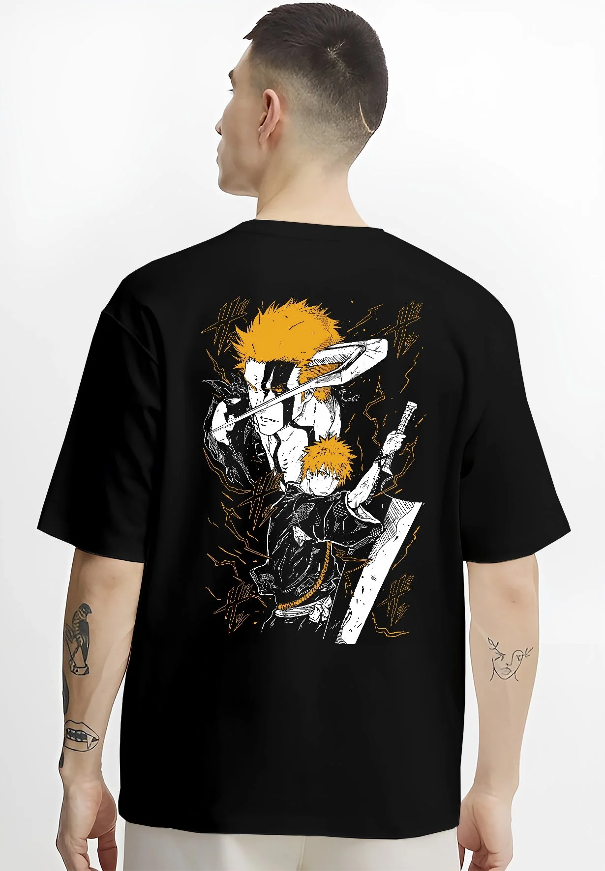 Hollow Ichigo Kurosaki Bleach Bankai Mask Anime Hoodie - Image 4