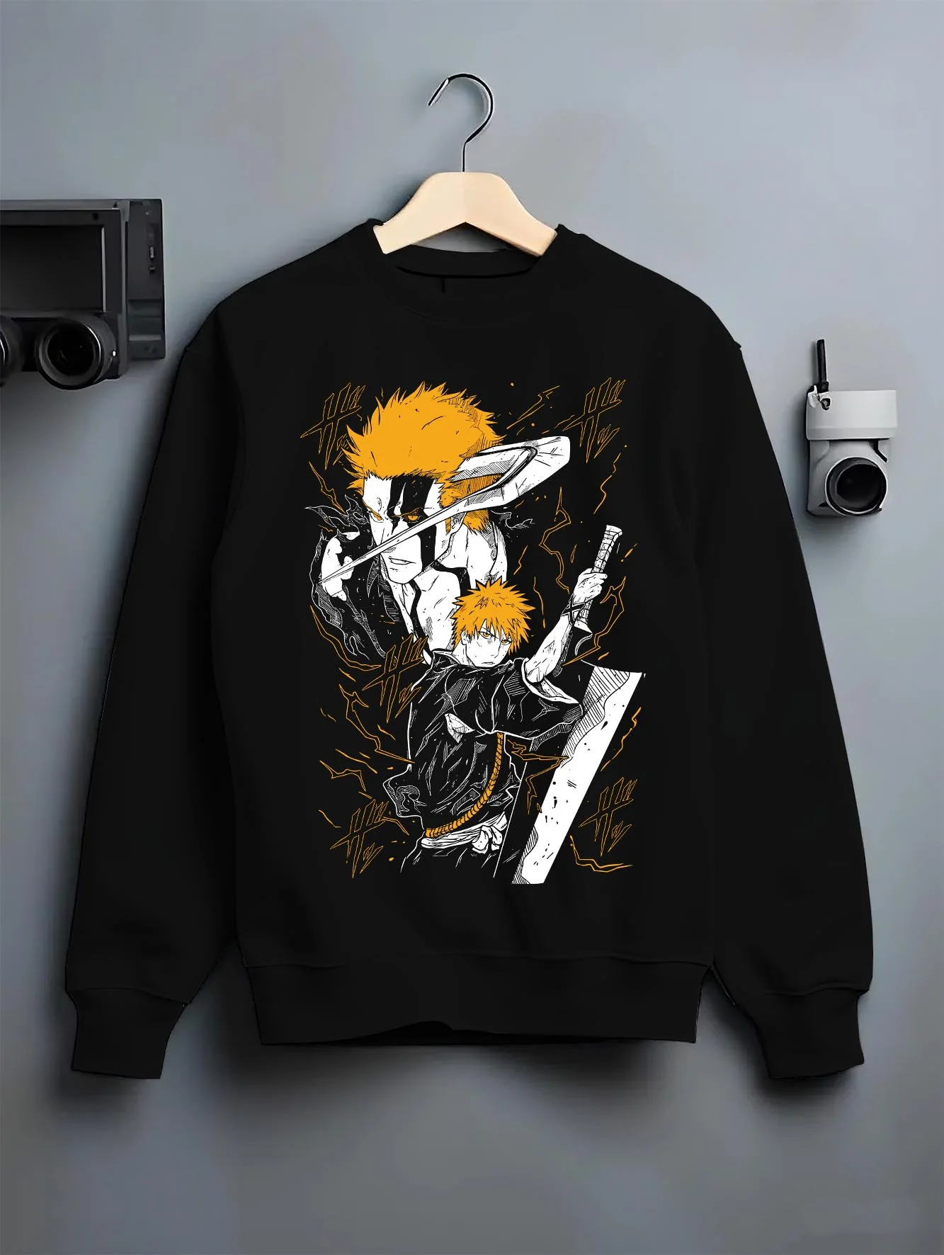 Hollow Ichigo Kurosaki Bleach Bankai Mask Anime Hoodie - Image 6