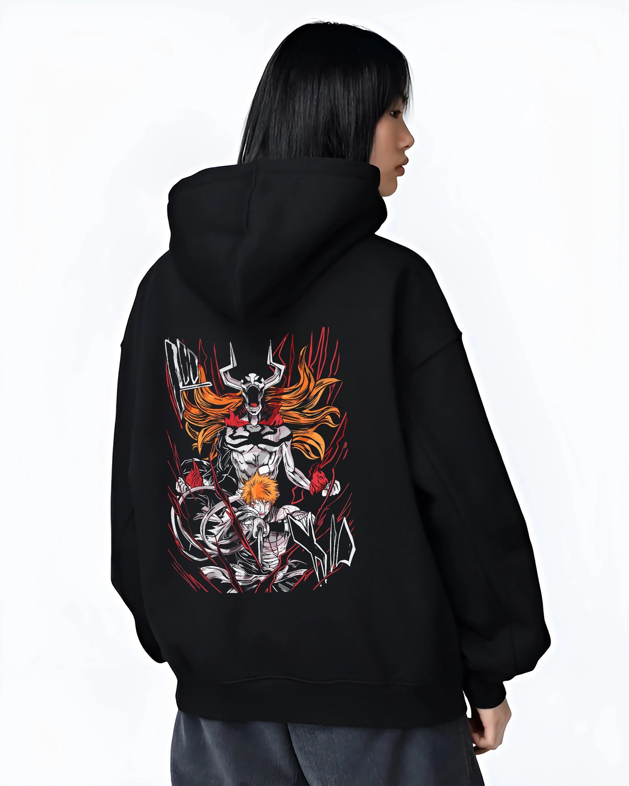 Hollow Ichigo Kurosaki Bleach Vasto Lorde Bankai Hoodie - Image 3
