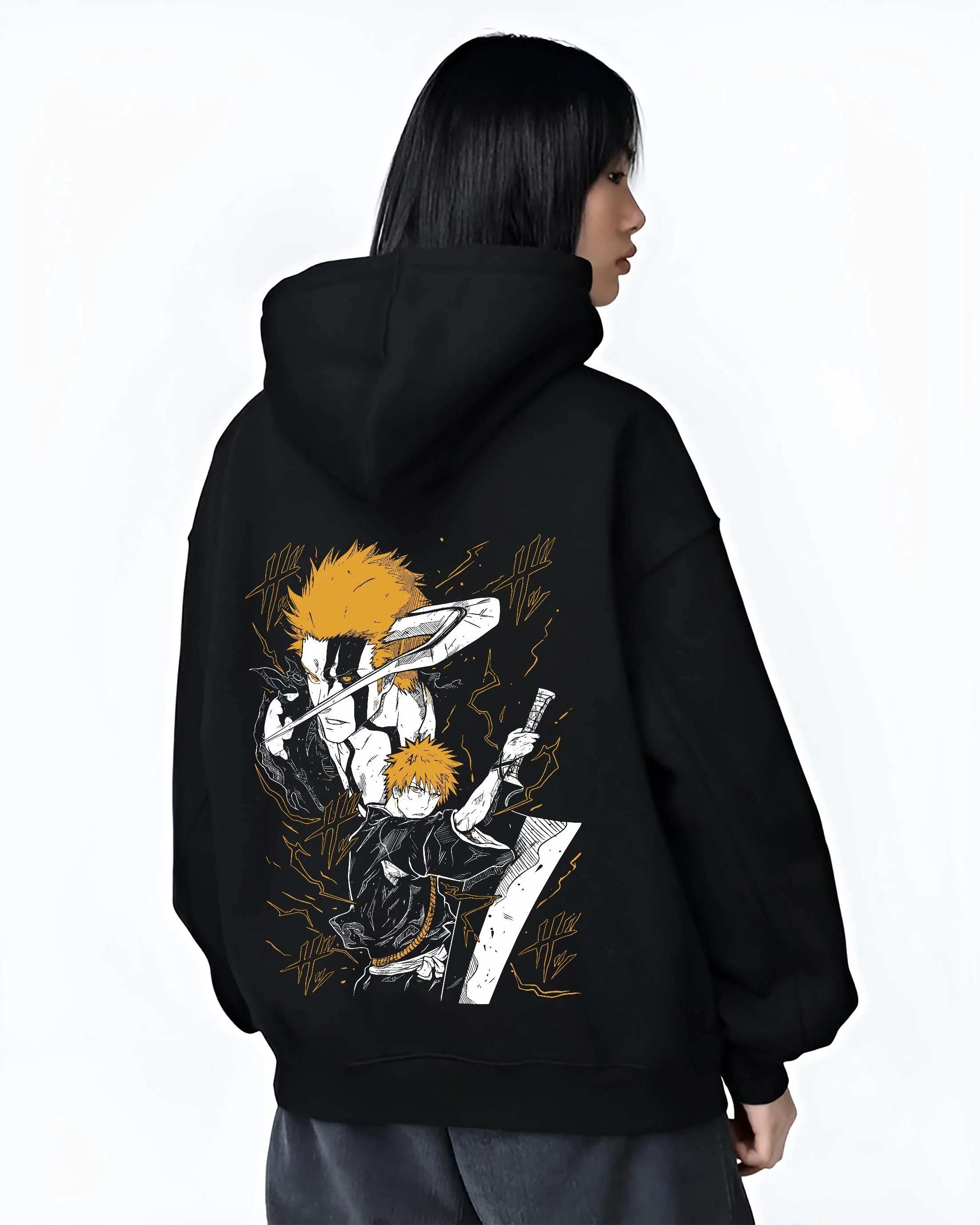 Ichigo Final Form Hoodie Bleach Anime Warrior Jumper - Image 3