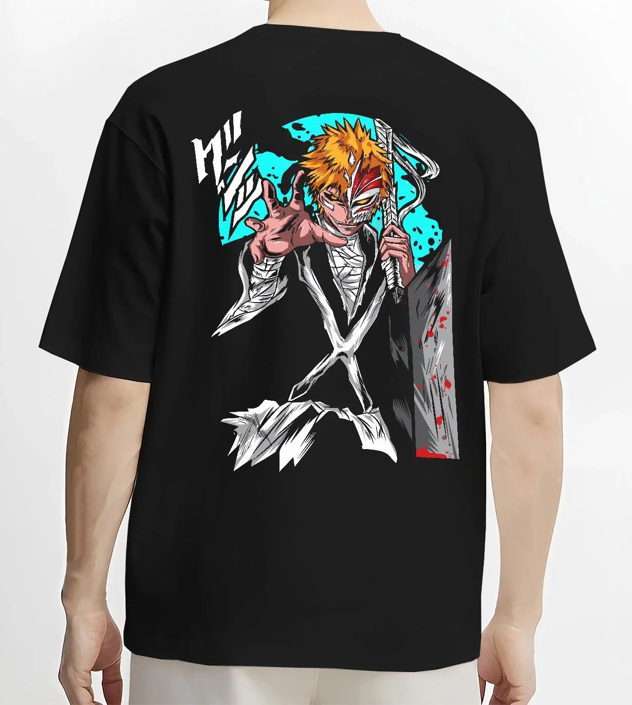 Ichigo Hollow Mask Hoodie Bleach Anime Warrior Jumper - Image 4