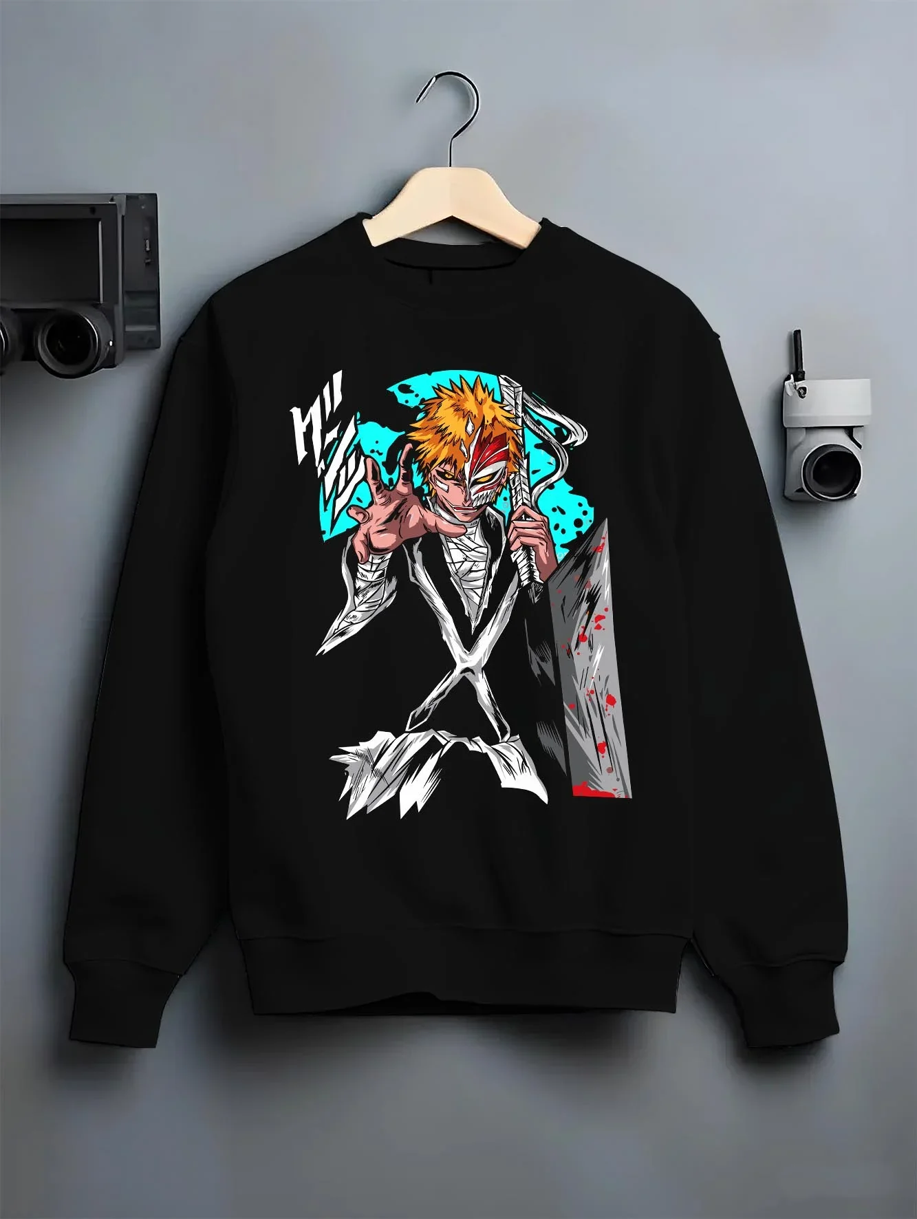 Ichigo Hollow Mask Hoodie Bleach Anime Warrior Jumper - Image 6
