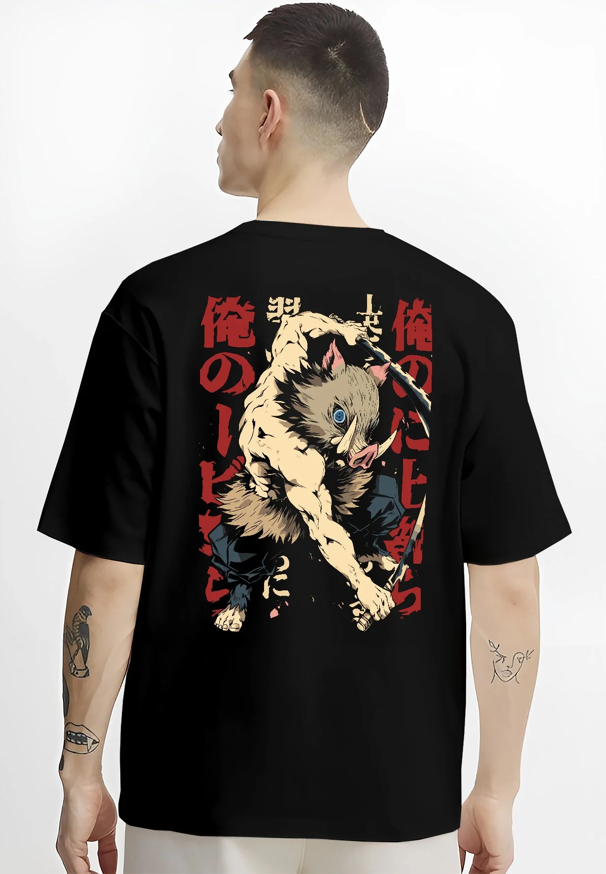 Inosuke Hashibira Demon Slayer Beast Breathing Hoodie - Image 4