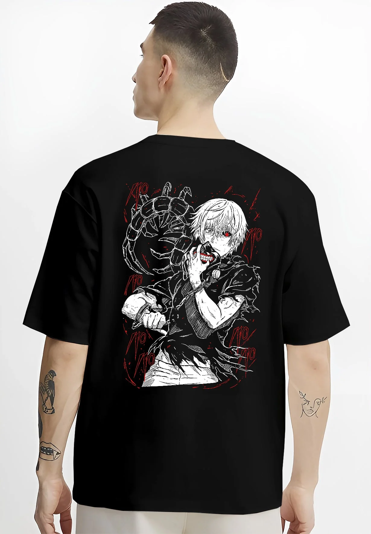 Kaneki Ken Tokyo Ghoul Kagune Red Anime Streetwear Hoodie - Image 4