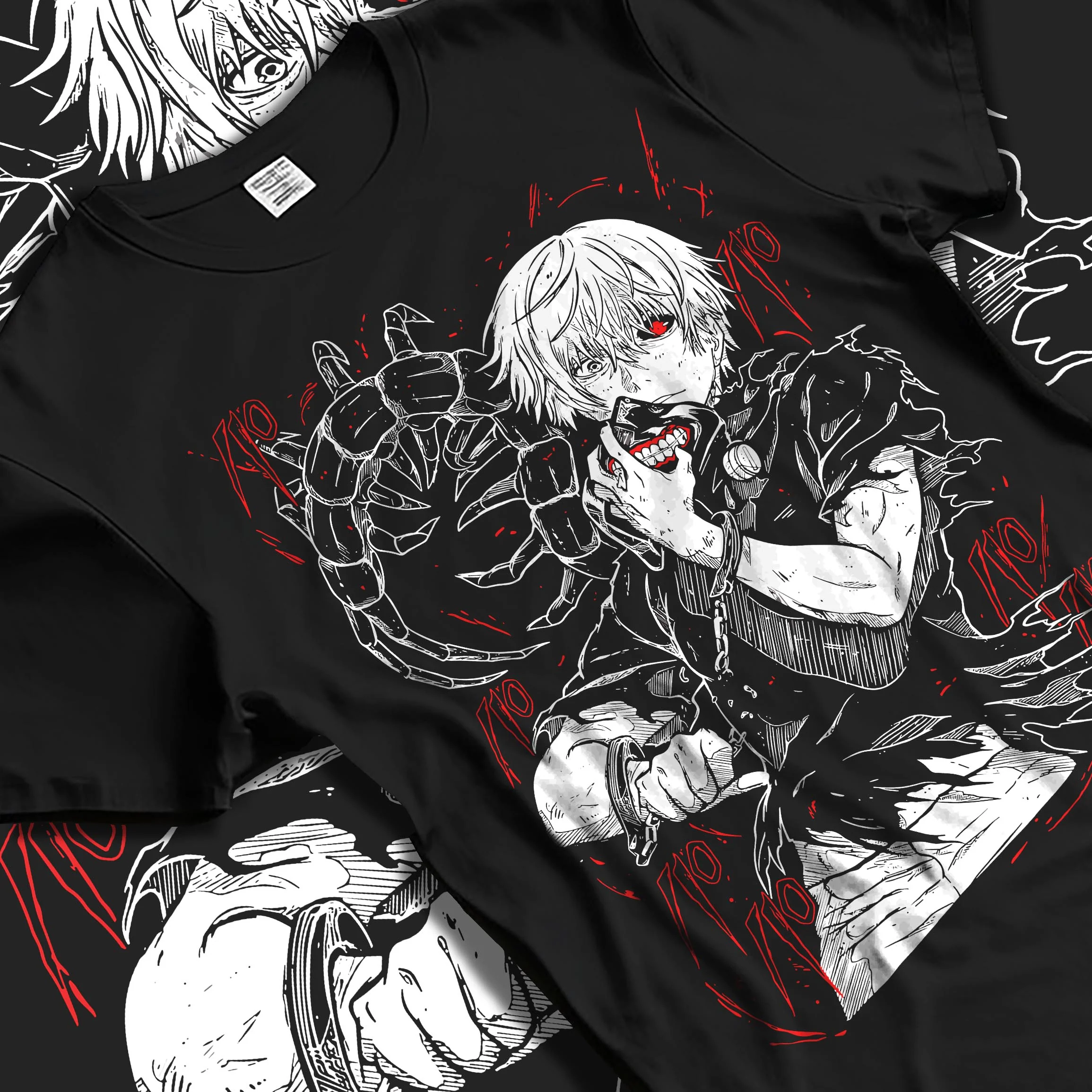 Kaneki Ken Tokyo Ghoul Kagune Red Anime Streetwear Hoodie - Image 5