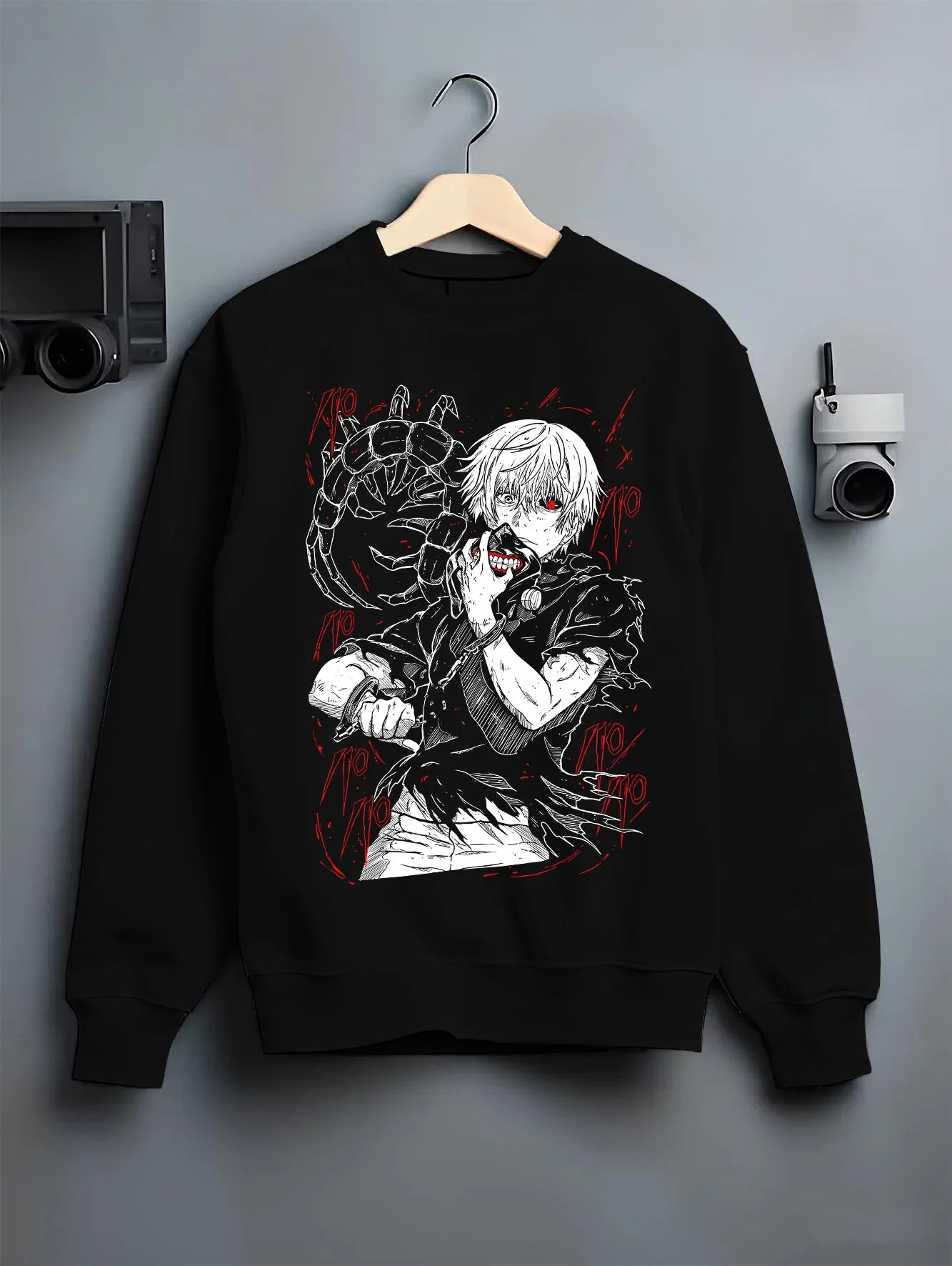 Kaneki Ken Tokyo Ghoul Kagune Red Anime Streetwear Hoodie - Image 6