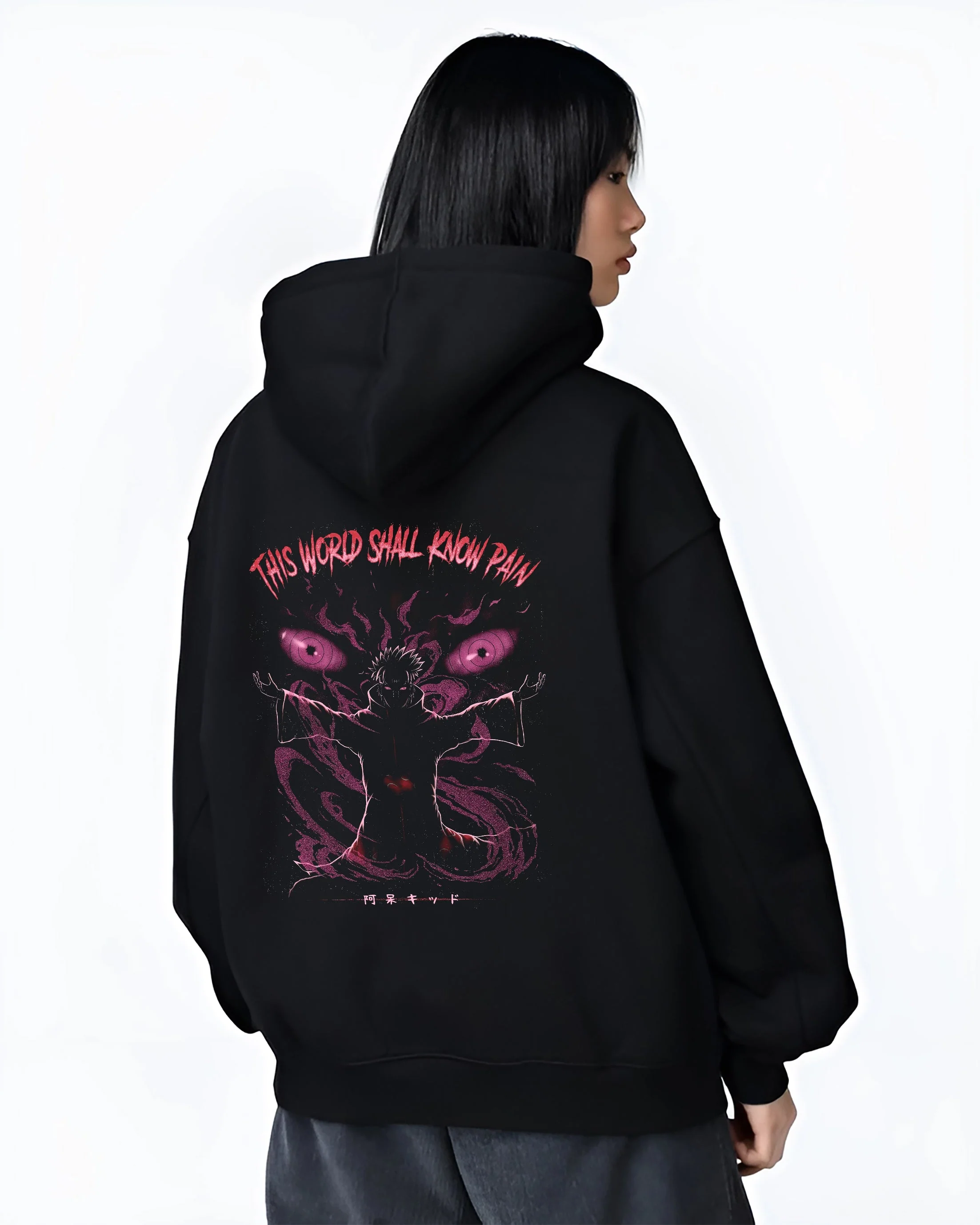 Pain Naruto Shippuden Six Paths Rinnegan Akatsuki Hoodie - Image 3