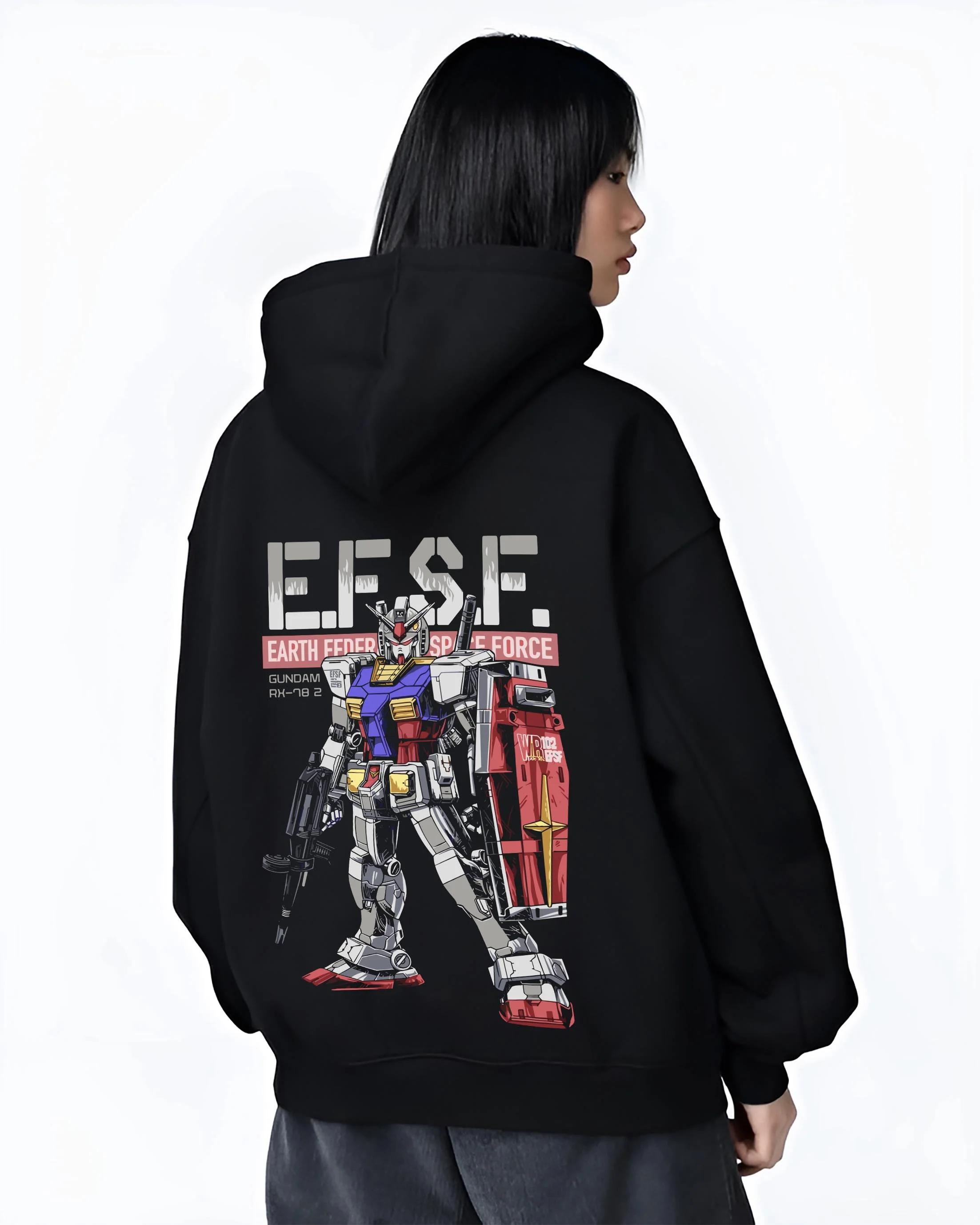 RX-78-2 Gundam Earth Federation Space Force Hoodie - Image 3