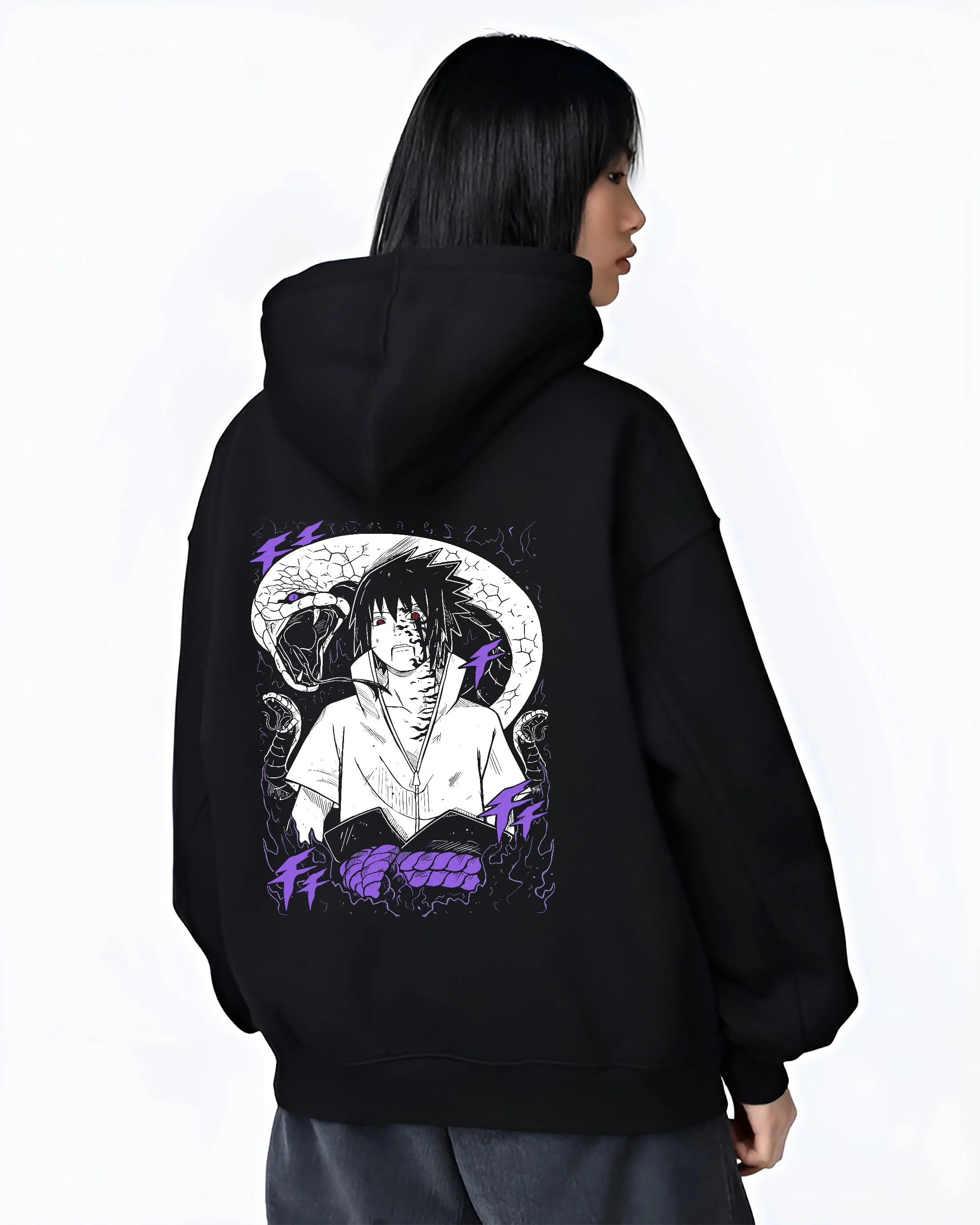 Sasuke Uchiha Naruto Susanoo Mangekyo Sharingan Hoodie - Image 3