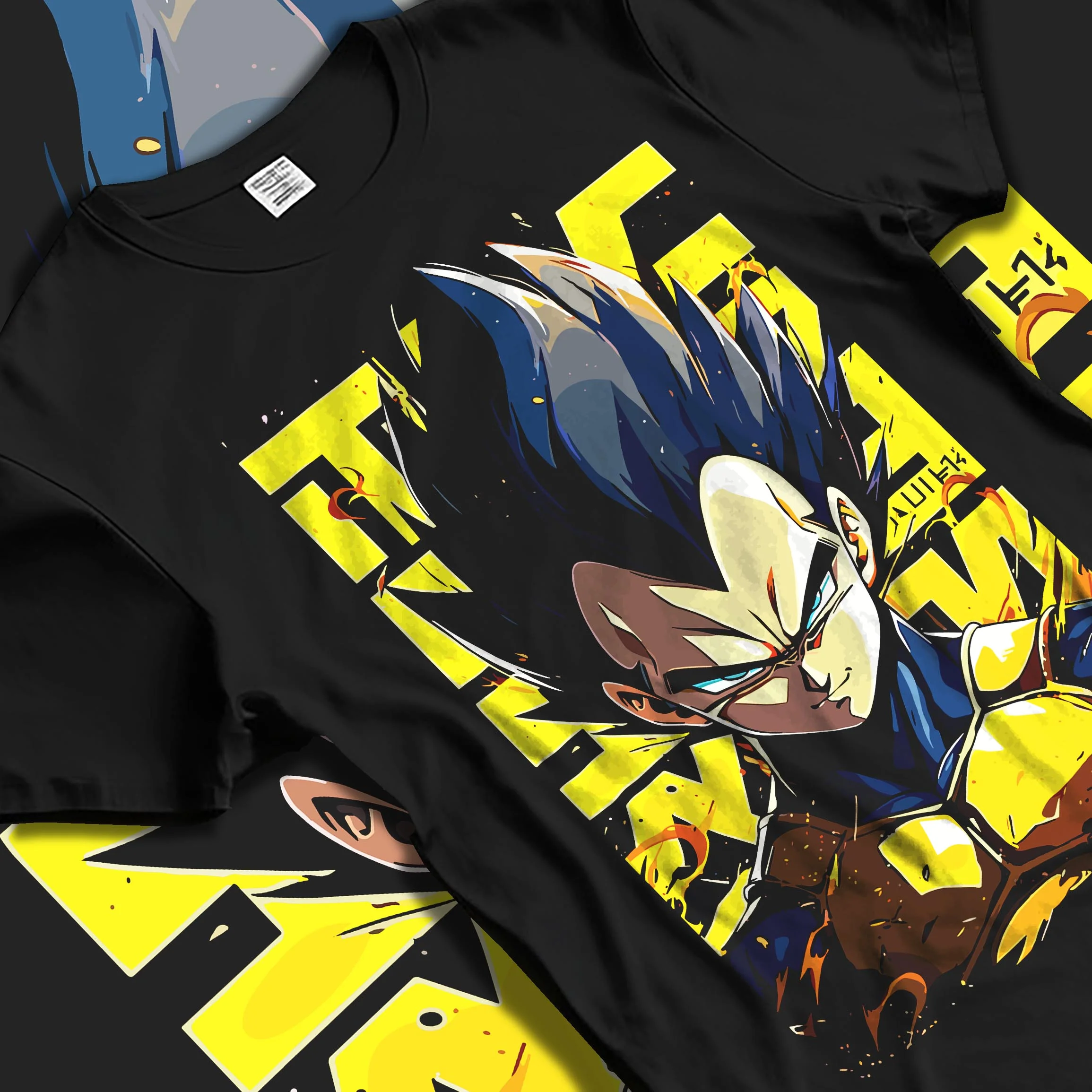 Vegeta Dragon Ball Z Hoodie Saiyan Prince Yellow Aura Power - Image 5
